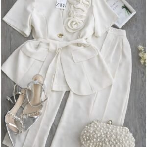 Ensemble tailleur pantalon - fleur